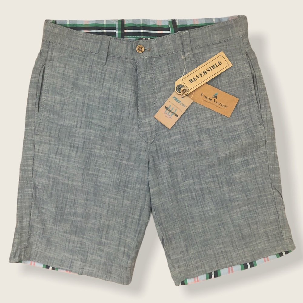 TAILOR VINTAGE REVERSIBLE SHORTS (32)